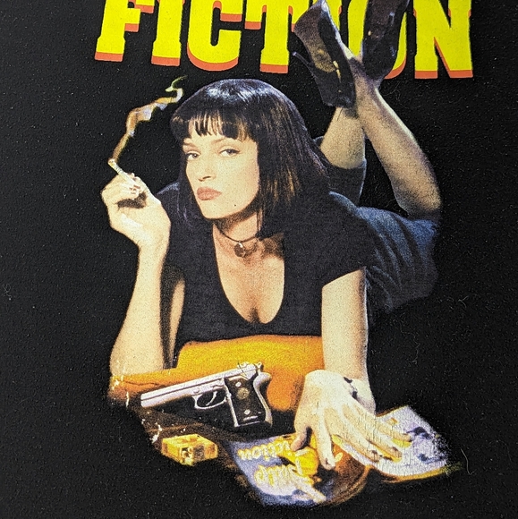 Pulp Fiction Tee Featuring Movie Poster Cover   Uma Thurman XXL - Picture 3 of 7